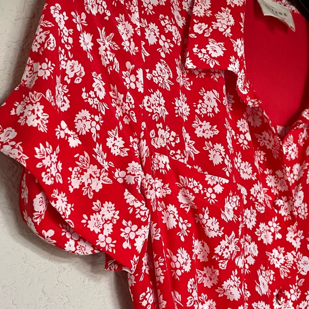 Sezane Adèle Dress Cara Rouge - Size 36 - Picture 8 of 11